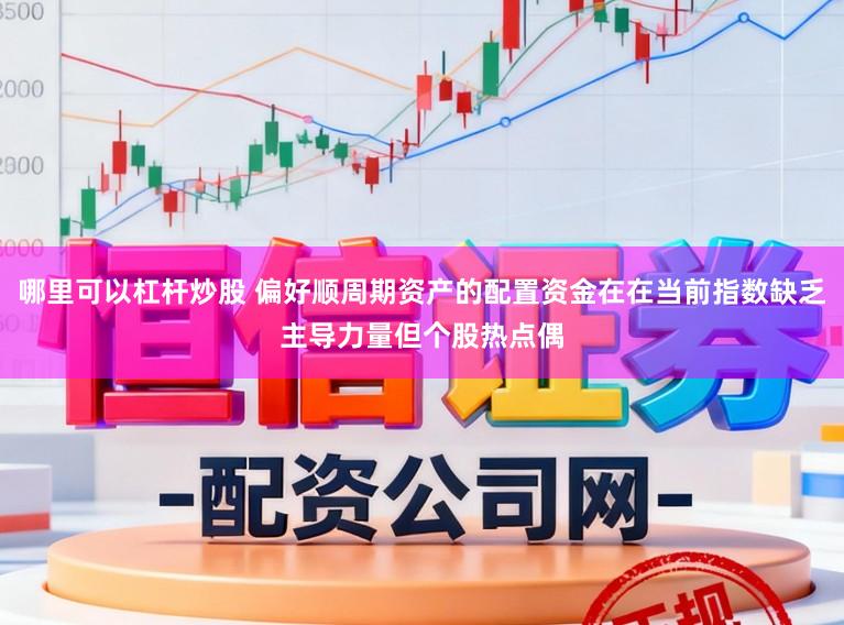 哪里可以杠杆炒股 偏好顺周期资产的配置资金在在当前指数缺乏主导力量但个股热点偶