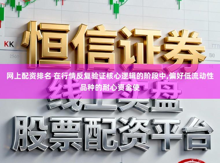网上配资排名 在行情反复验证核心逻辑的阶段中，偏好低流动性品种的耐心资金使