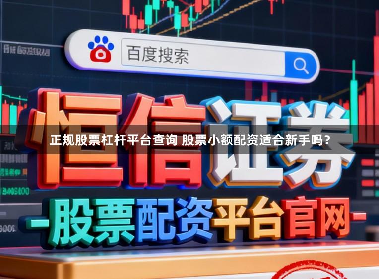 正规股票杠杆平台查询 股票小额配资适合新手吗？